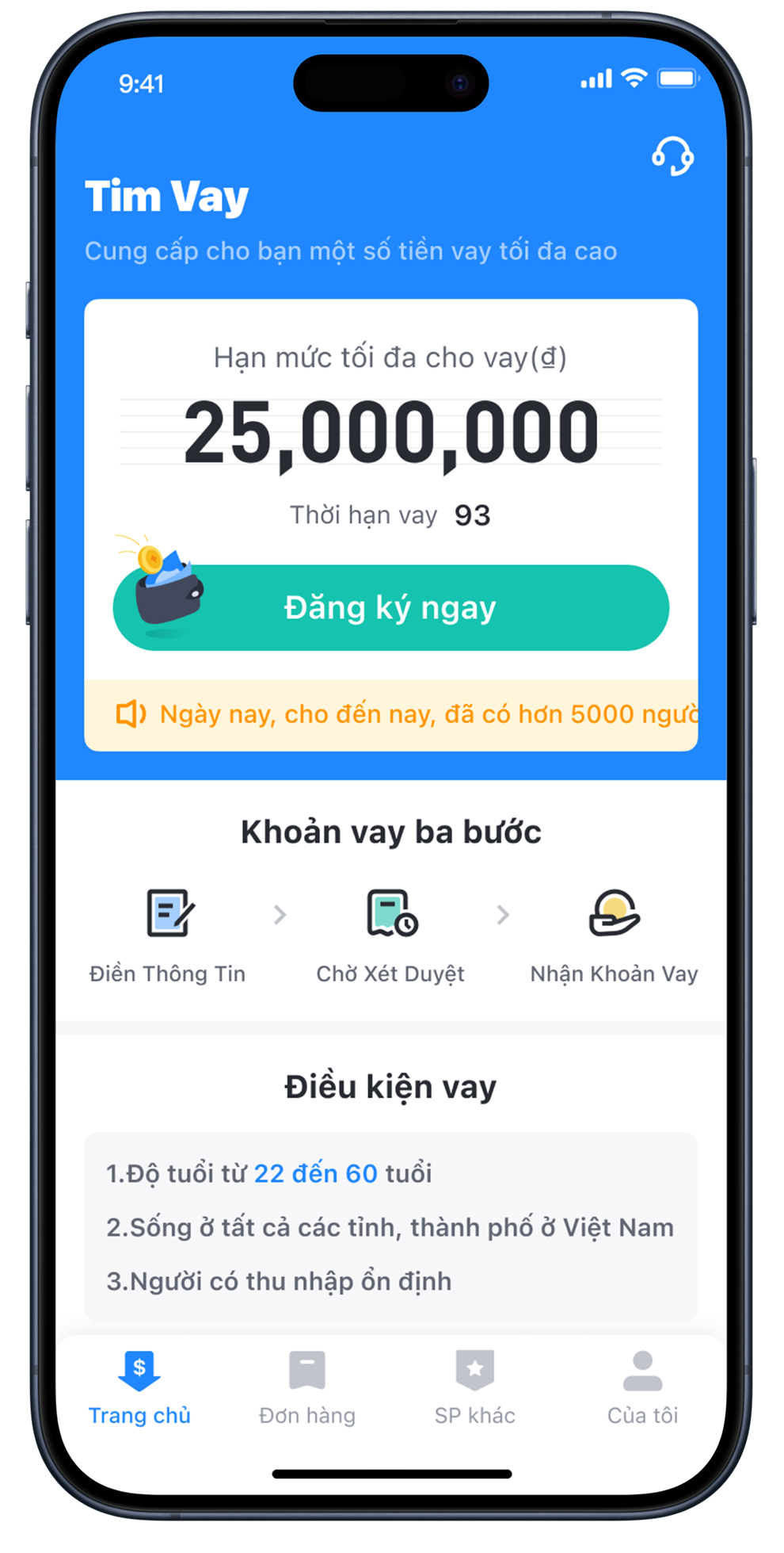 app Tim Vay